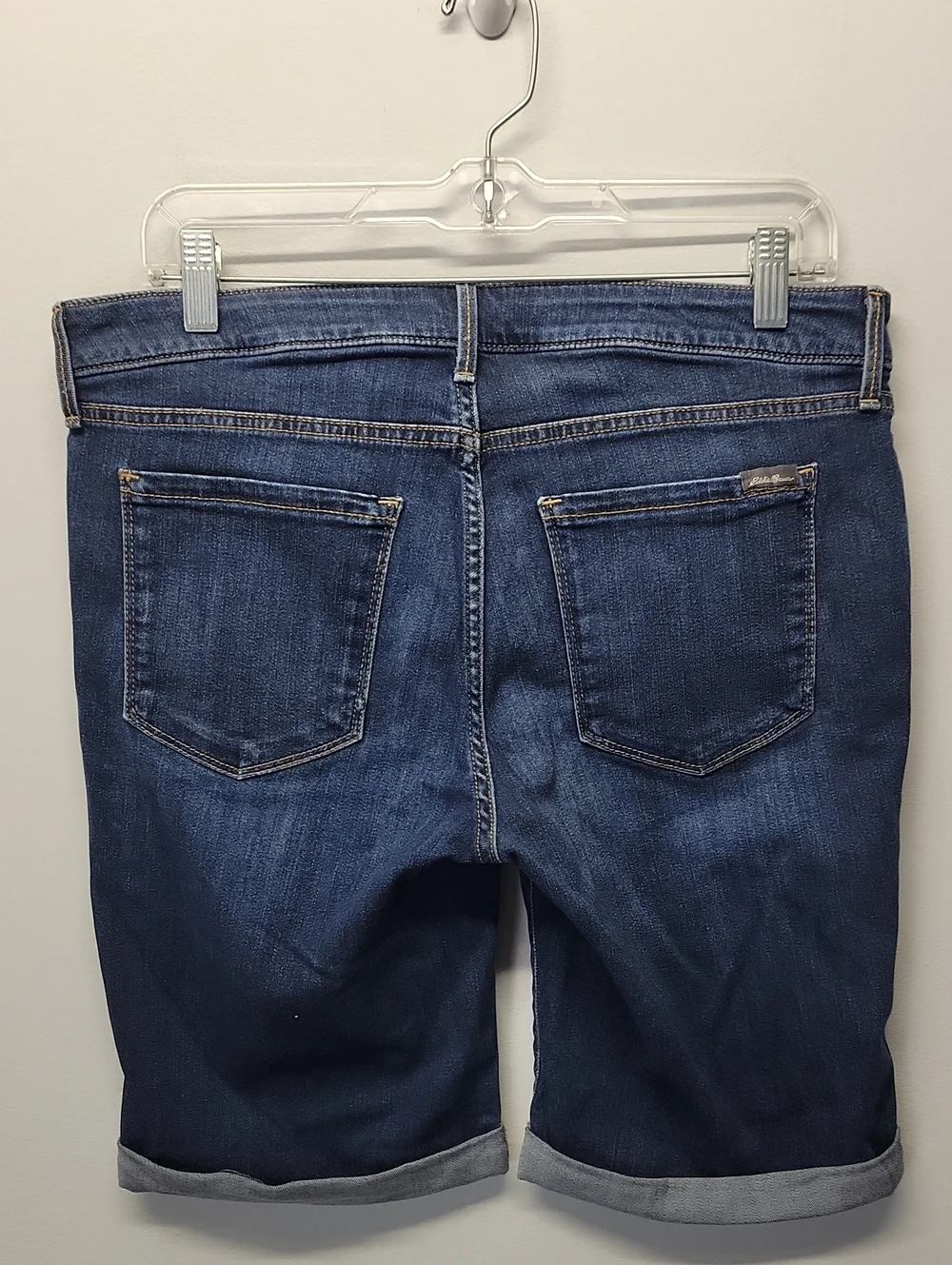 Eddie Bauer denim bermuda shorts size 12 slightly curvy
